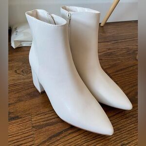 Madden Girl white boots